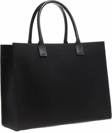 Versace Totes Large Tote In Canvas in black