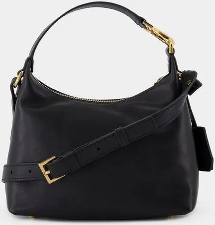 Versace Handtas Lederen Hobo handtas met afneembare riem en monogram plaquette - Foto 15