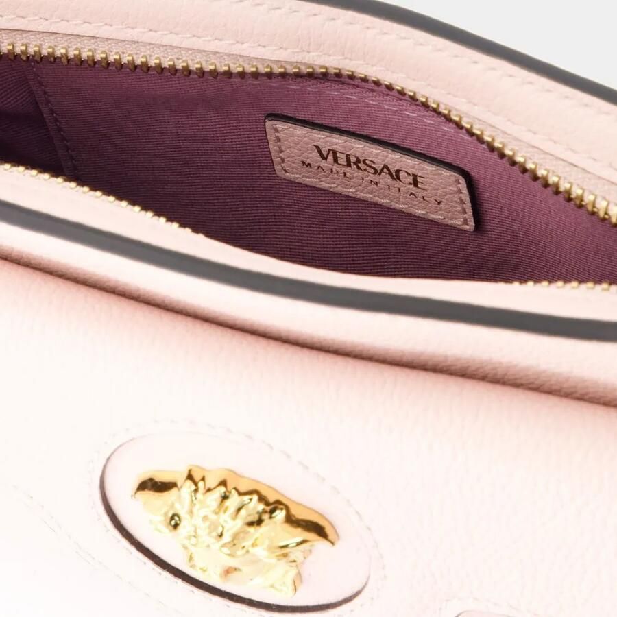Versace Hobo bags Mini Vitello Shoulder Bag Leather Pink in roze - Foto 2