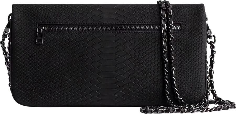 Zadig & Voltaire Rock Soft Savage Zwarte Tas Black Dames - Foto 2
