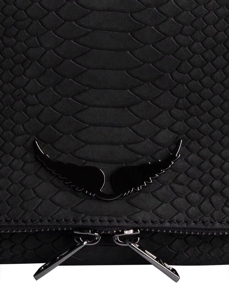 Zadig & Voltaire Rock Soft Savage Zwarte Tas Black Dames - Foto 3