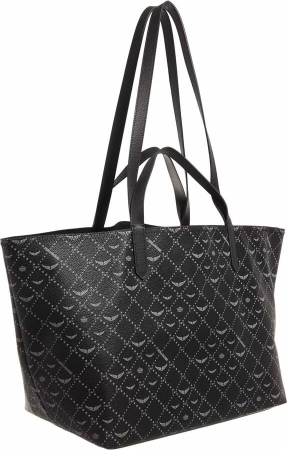 Zadig & Voltaire Monogram Canvas Tote Tas met Vleugels Black Dames - Foto 4