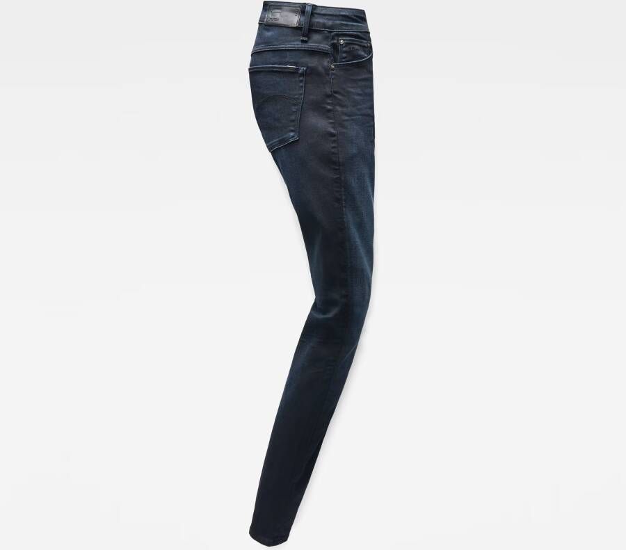 G-Star RAW 3301 High Waist Skinny Jeans Donkerblauw Dames