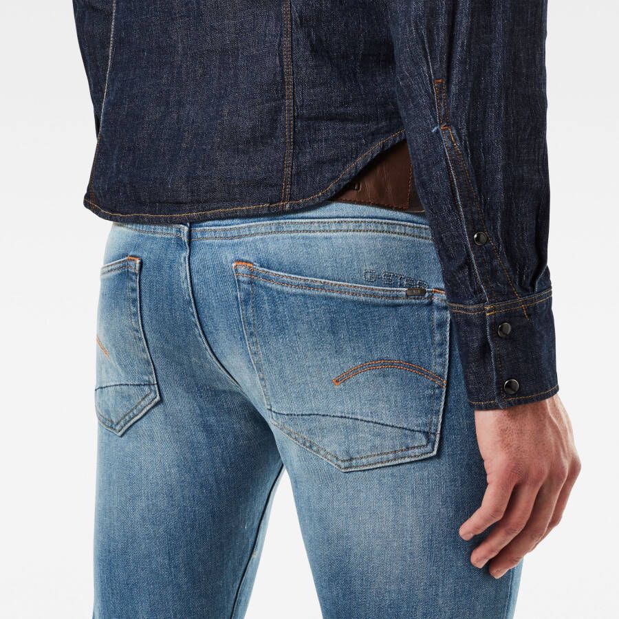 G-Star RAW 3301 Skinny Jeans Midden blauw Heren