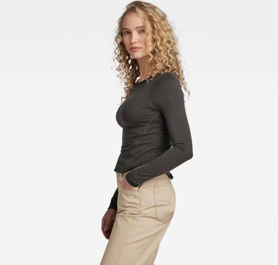 G-Star RAW Adjustable Slim Boothals Top Grijs Dames