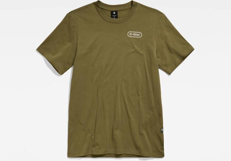 G-Star RAW Back Graphic Slim T-Shirt Groen Heren