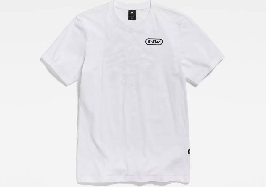G-Star RAW Back Graphic Slim T-Shirt Wit Heren