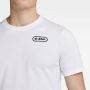G-Star RAW Back Graphic Slim T-Shirt Wit Heren - Thumbnail 3