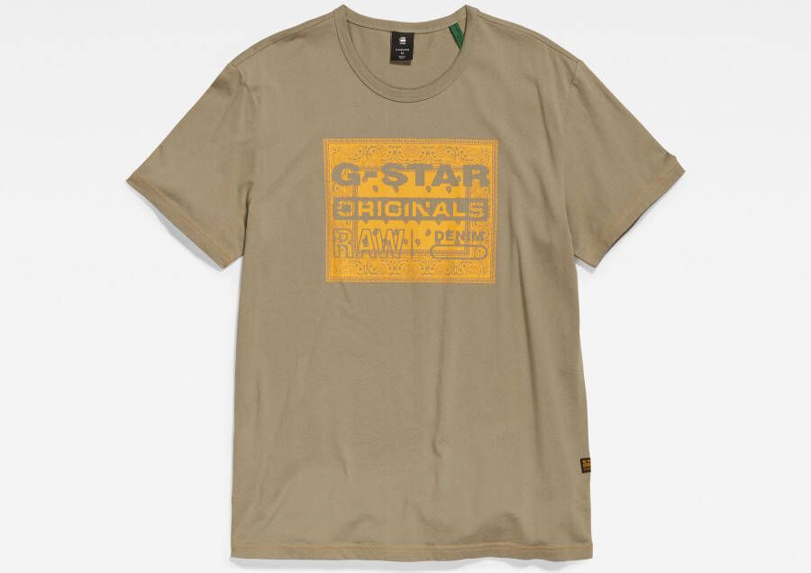 G-Star RAW Bandana T-Shirt Groen Heren