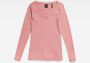 G-Star RAW Base Top Roze Dames - Thumbnail 3
