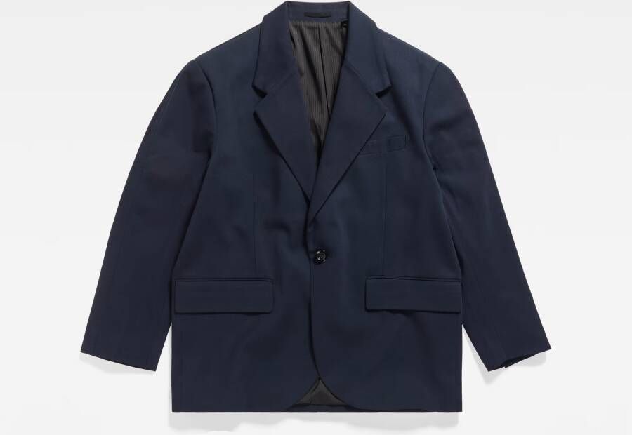 G-Star RAW Big Boyfriend Oversized Blazer Donkerblauw Dames - Foto 3