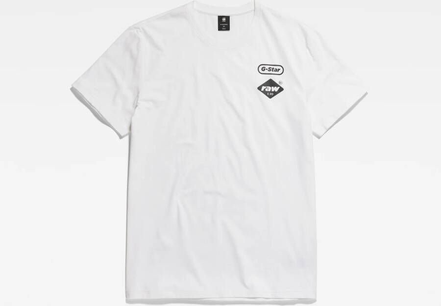 G-Star RAW Chest Graphic T-Shirt Wit Heren