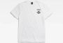 G-Star RAW Chest Graphic T-Shirt Wit Heren - Thumbnail 3