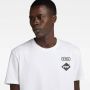 G-Star RAW Chest Graphic T-Shirt Wit Heren - Thumbnail 4