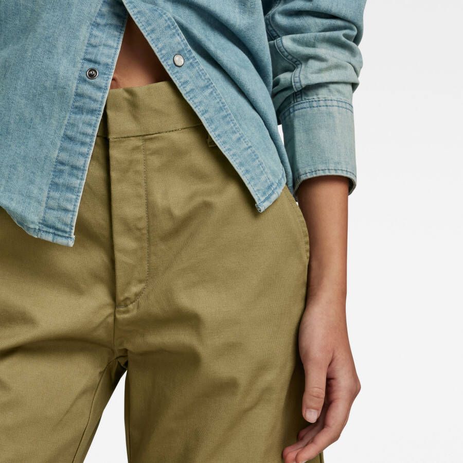 G-Star RAW Chino Bermuda Short Groen Dames
