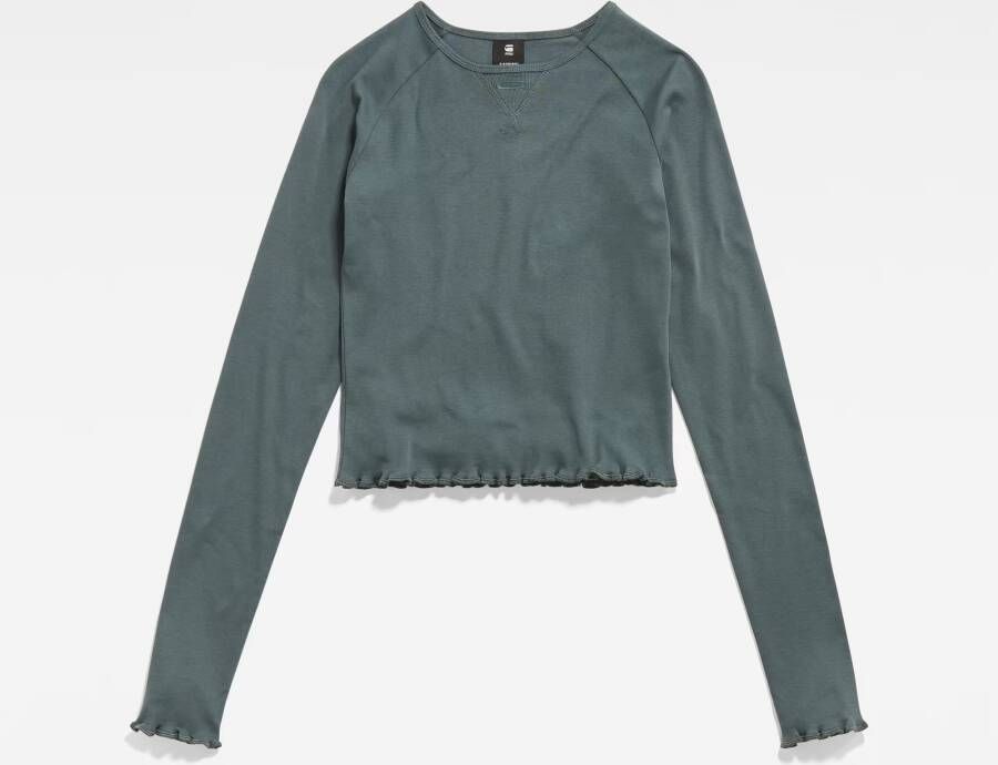 G-Star RAW Cropped Baby Sister Raglan Top Grijs Dames