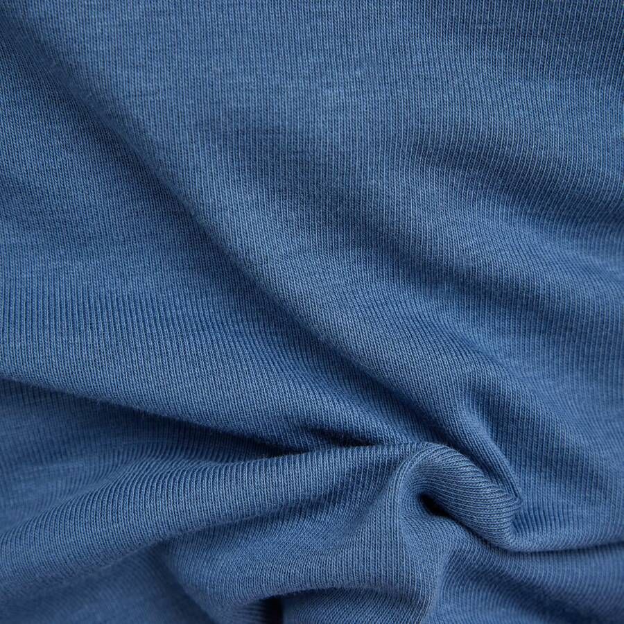 G-Star RAW Cropped Baby Sister Raglan Top Midden blauw Dames