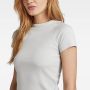 G-Star RAW Cropped T-Shirt Ultra Slim Grijs Dames - Thumbnail 6