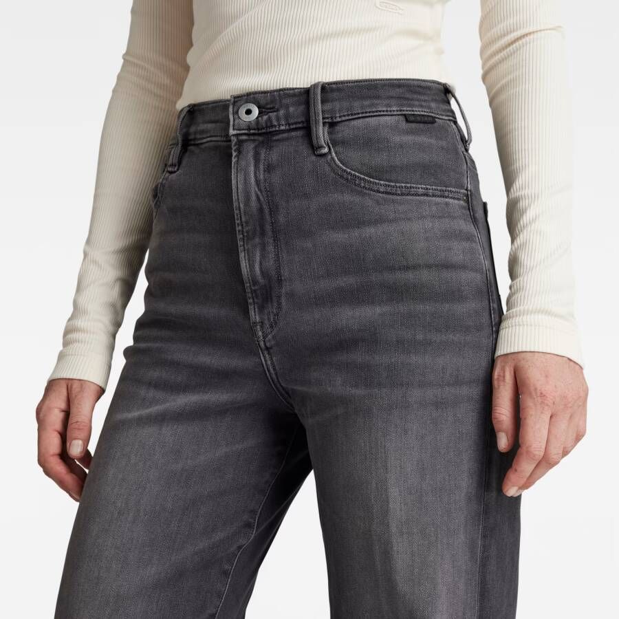 G-Star RAW Deck Ultra High Wide Leg Jeans Grijs Dames