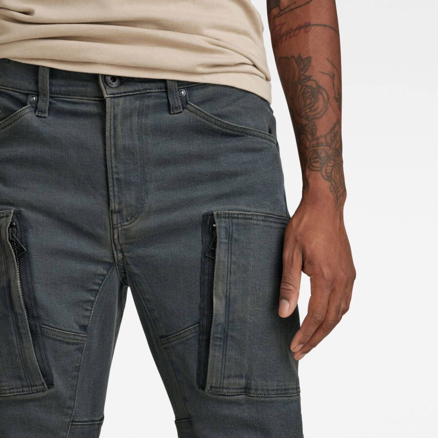 G-Star RAW Denim Cargo 3D Skinny Jeans Grijs Heren