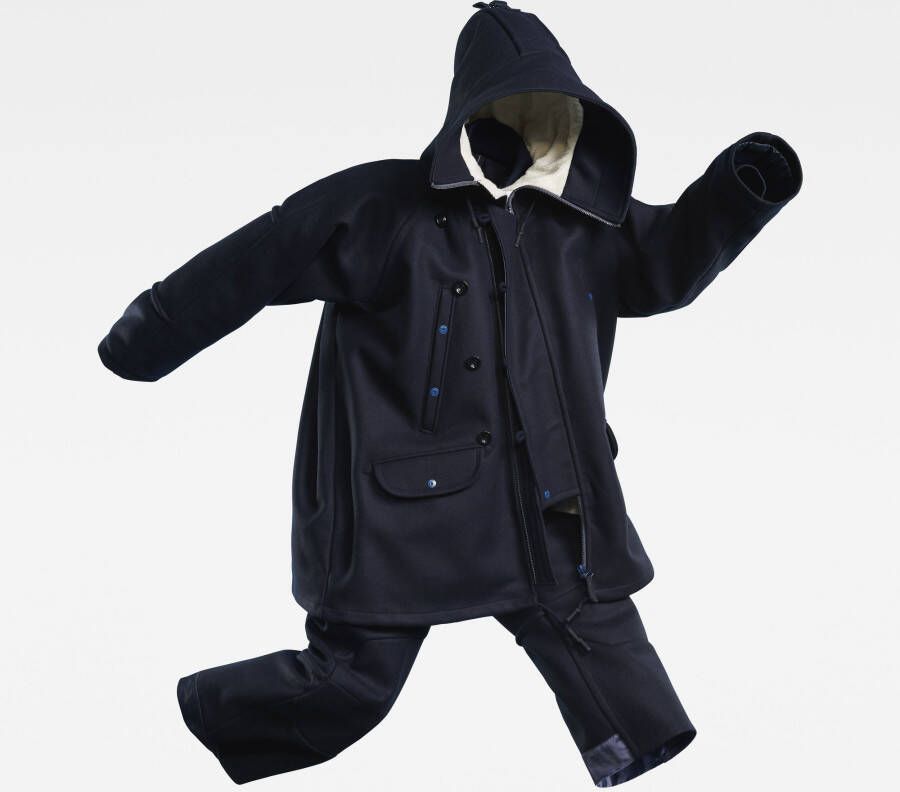 G-Star RAW E Volume Parka Donkerblauw Dames