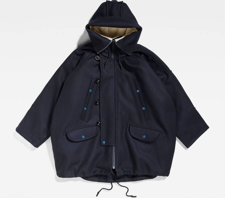 G-Star RAW E Volume Parka Donkerblauw Dames