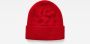 G-Star RAW Effo Long Beanie Rood Heren - Thumbnail 3