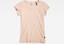 G-Star RAW T-shirt Eyben van biologisch katoen lichtroze - Thumbnail 3