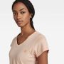 G-Star RAW T-shirt Eyben van biologisch katoen lichtroze - Thumbnail 4