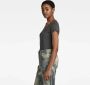 G-Star RAW Eyben Slim V-Hals Top Zwart Dames - Thumbnail 2
