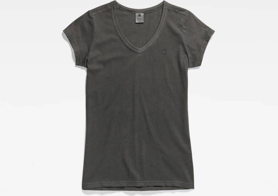 G-Star RAW Eyben Slim V-Hals Top Zwart Dames