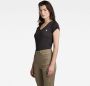 G-Star RAW Shirt met V-hals Eyben Slim Top met kleine -logoprint op borsthoogte - Thumbnail 3