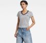 G-Star RAW Shirt met V-hals Eyben Slim Top met kleine -logoprint op borsthoogte - Thumbnail 5