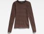 G-Star RAW Shirt met lange mouwen Long sleeve Slim rib 2.0 stripe l\s - Thumbnail 4