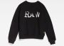 G-Star RAW Graphic Straight Sweater Zwart Dames - Thumbnail 2