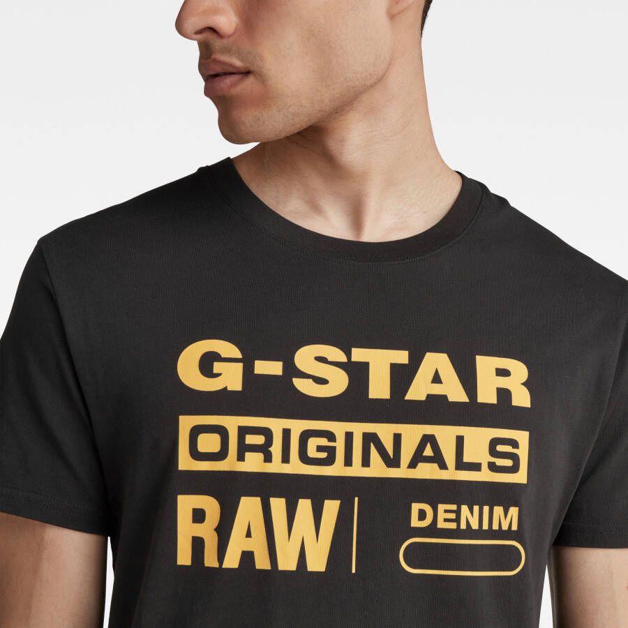 G-Star RAW Graphic 8 T-Shirt Zwart Heren