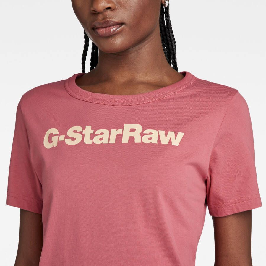 G-Star RAW GS Graphic Slim Top Roze Dames