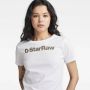 G-Star RAW GS Graphic Slim Top Wit Dames - Thumbnail 4