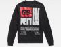 G-Star RAW GS RAW Back Graphic T-Shirt Zwart Heren - Thumbnail 3