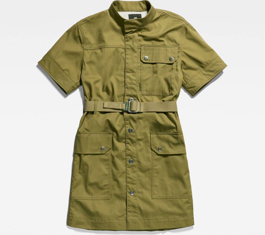 G-Star RAW Jurk Utility Groen Dames