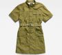 G-Star RAW jurk Utility Dress SS Wmn met ceintuur groen - Thumbnail 2