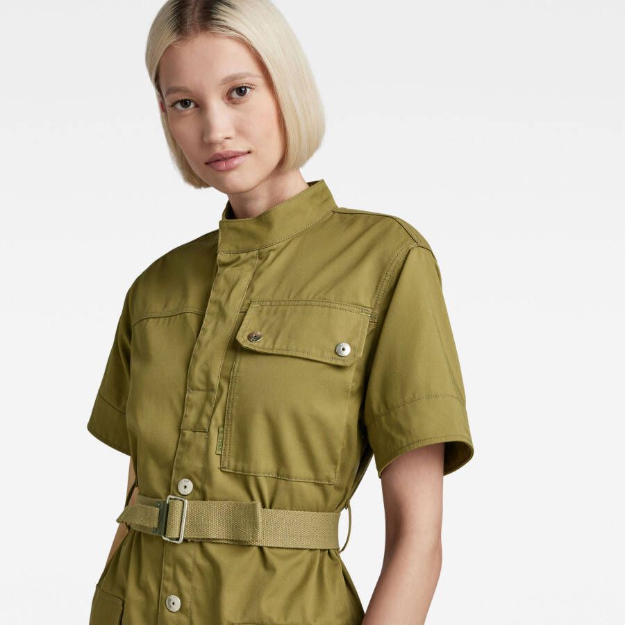 G-Star RAW Jurk Utility Groen Dames