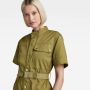 G-Star RAW jurk Utility Dress SS Wmn met ceintuur groen - Thumbnail 3