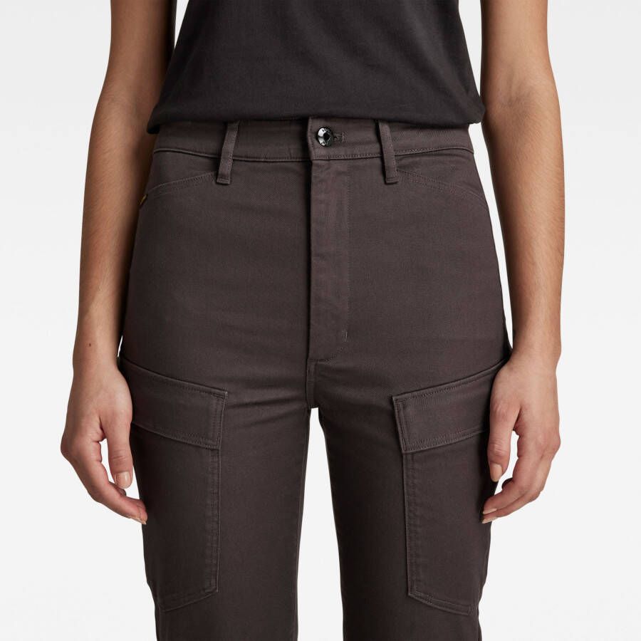 G-Star RAW Kafey Cargo Ultra High Skinny Jeans Bruin Dames