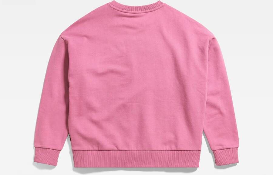 G-Star RAW Kids Cropped Sweater Originals 89 Roze meisjes