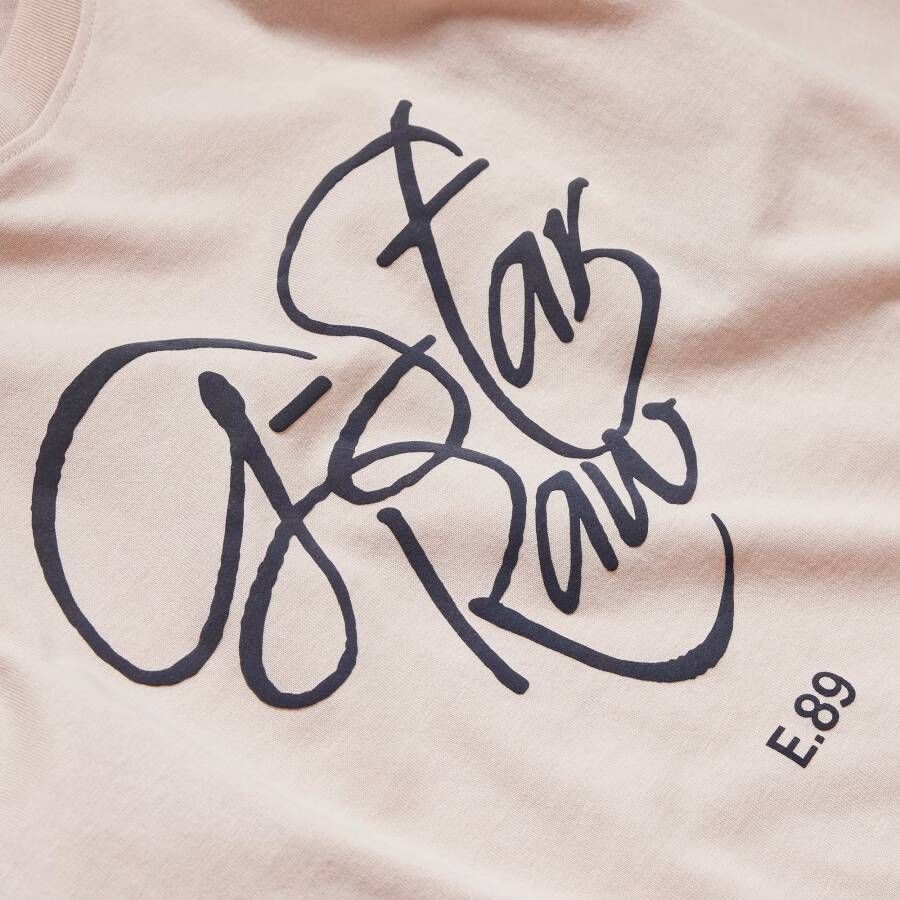 G-Star RAW Kids Long Sleeve T-Shirt Signature Roze meisjes