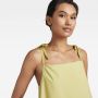 G-Star RAW Korte Jurk Para Simple Groen Dames - Thumbnail 3