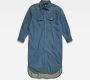 G-Star RAW Lange Spijkerjurk Western Evergreen Midden blauw Dames - Thumbnail 2