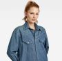 G-Star RAW Lange Spijkerjurk Western Evergreen Midden blauw Dames - Thumbnail 3