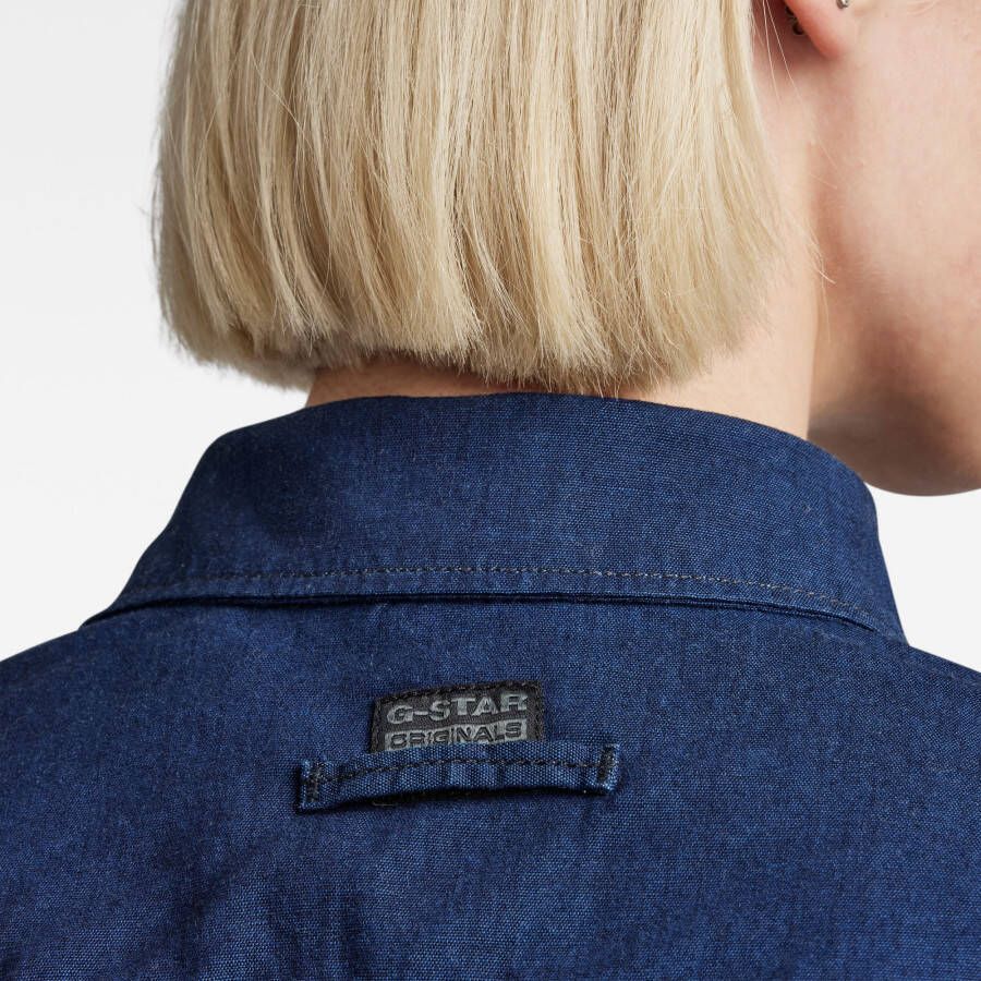 G-Star RAW Lange Western Spijkerjurk Evergreen Donkerblauw Dames